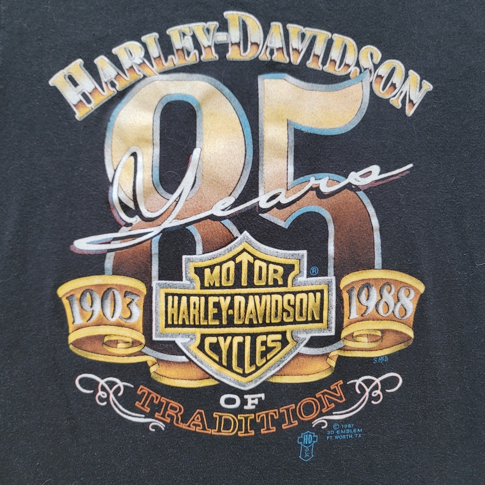 Vintage jaren 80 Harley Davidson Made in USA Biker T-shirt S - België